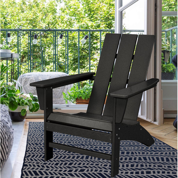 Black polywood adirondack online chairs